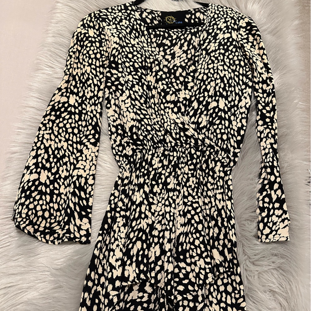 PLANET BLUE LONG SLEEVE ROMPER